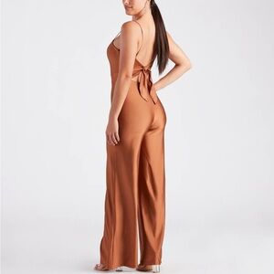 Rokoko Satin Wide Leg Jumpsuit